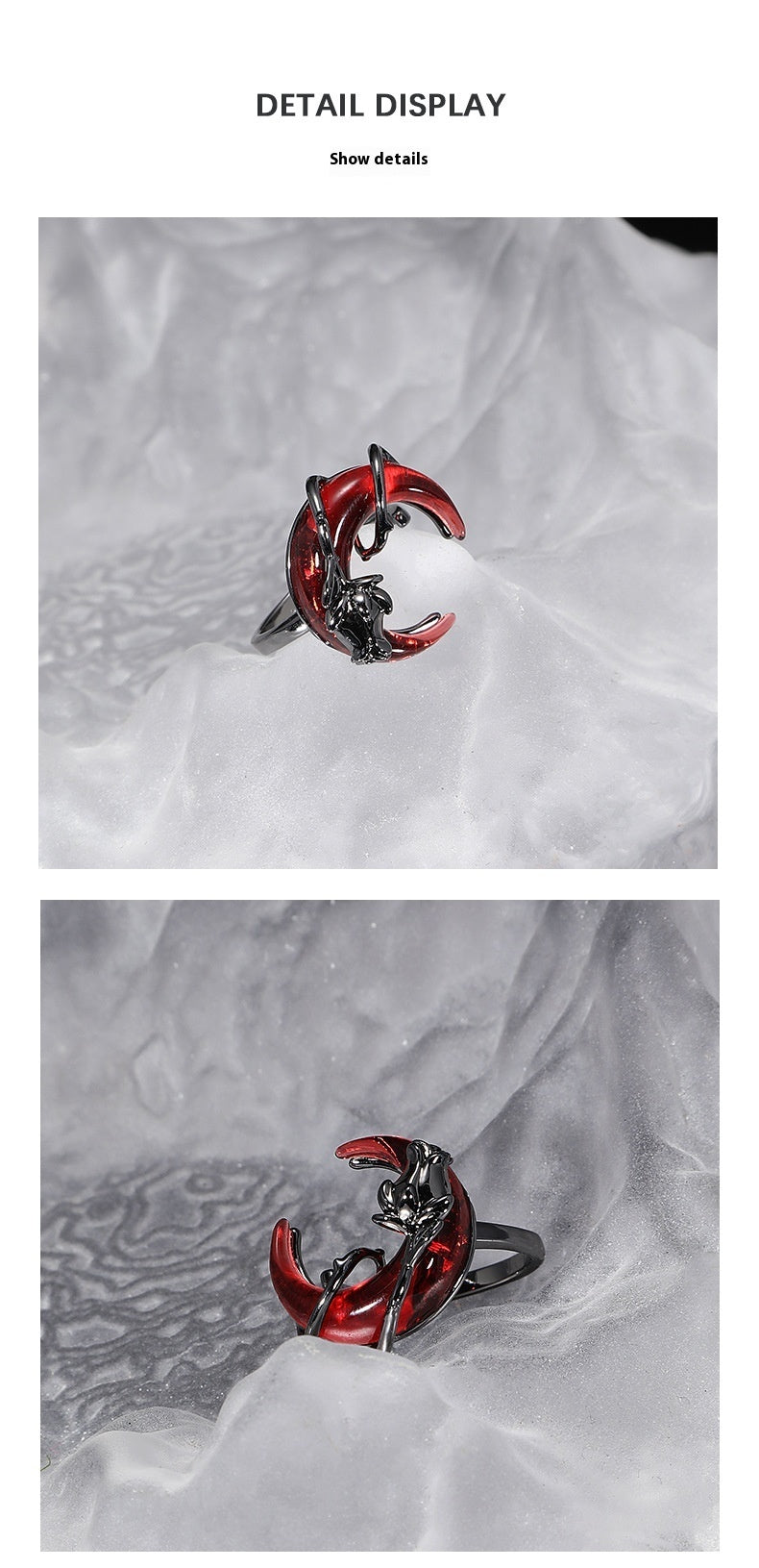 High-grade Simple Design Switchable Index Finger Ring