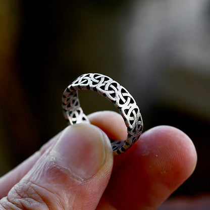 Retro Viking Titanium Steel Ring