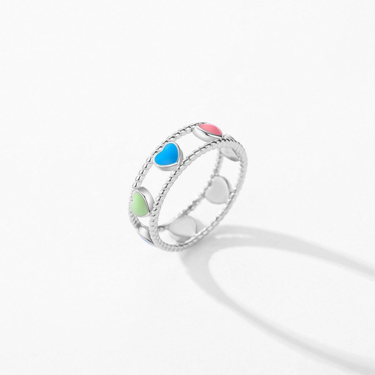 Fashion Hollowed Heart Shape Ring For Women