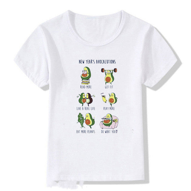 Kids Summer New Cute Vegan Boys Girls T Shirt