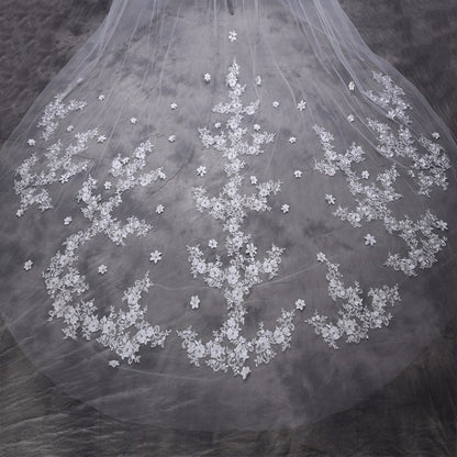 5M lace for bride's head dress and wedding dress accessories