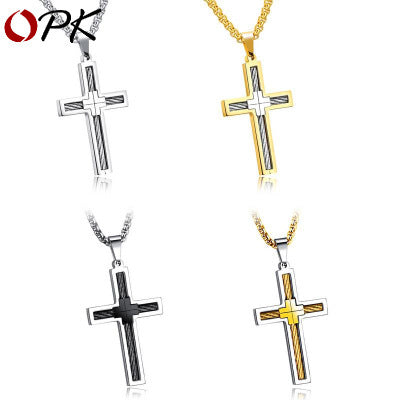 Cross Men's Necklace Trendy Men's Pendant