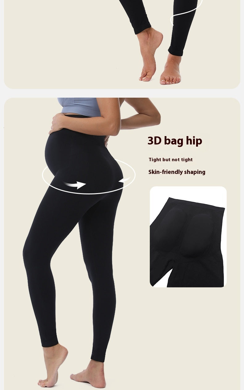 Tight Bottoming Yoga Clothes Belly Support High Elastic Hip Lifting Outer Wear Pregnant