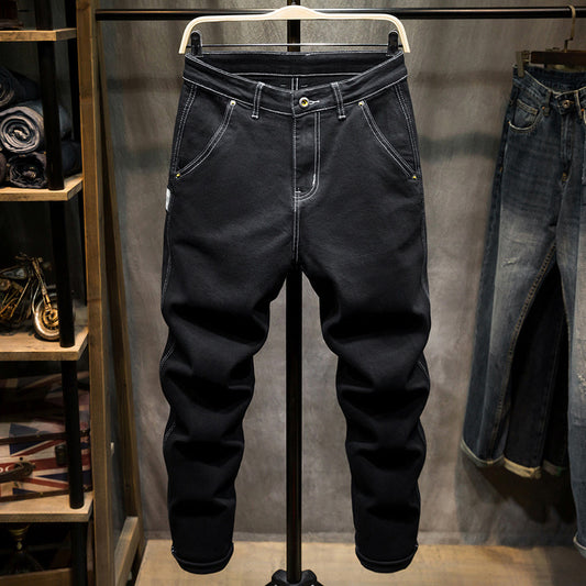 Men's Diagonal Pocket Comfortable Jeans