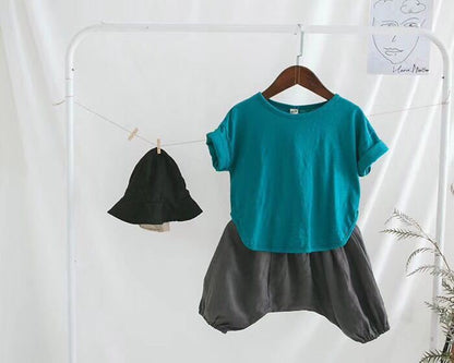 T-shirt slub cotton casual top