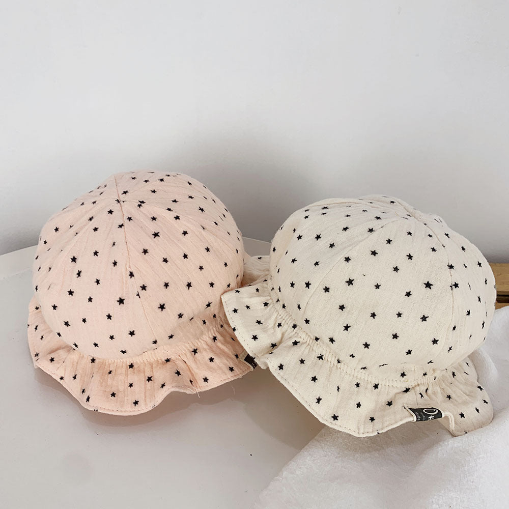 Baby Fisherman Double Polka Dot Baby Sun Hat