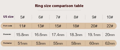 Sterling Silver Zircon Ring Simple Rectangular Color