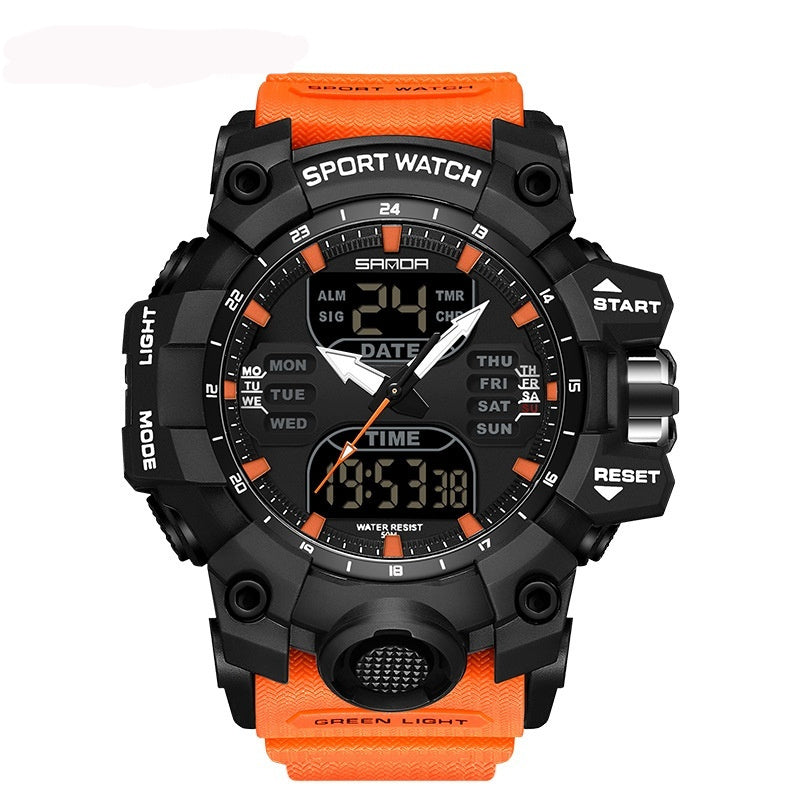 Multifunctional Men's Fashion Korean Style Waterproof Shockproof Transparent Watch