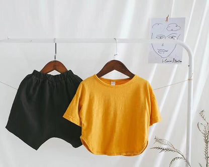 T-shirt slub cotton casual top