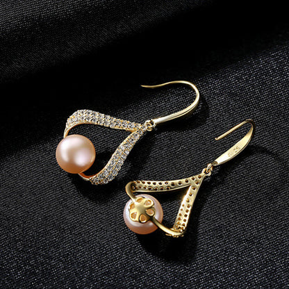 New pearl earrings with water drops