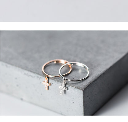 Graceful And Fashionable Cross Ring Women