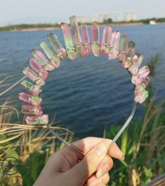 Mermaid Colorful Purple Blue Moon Accessory Crown