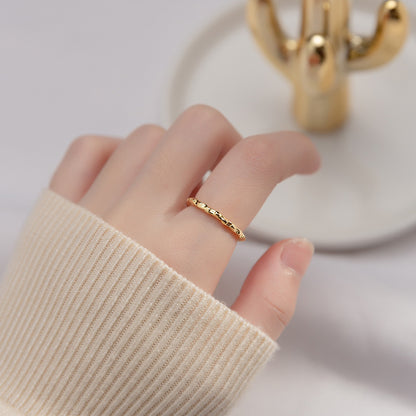 Fashion Irregular Simple Bracelet Tin Ring