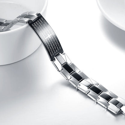 Cross stainless steel bracelet bracelet