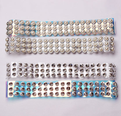 Diamond Pearl Transparent PVC Symphony Laser Belt