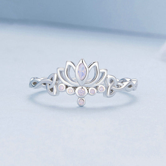 Fashion Personality Ladies Summer Lotus Ring