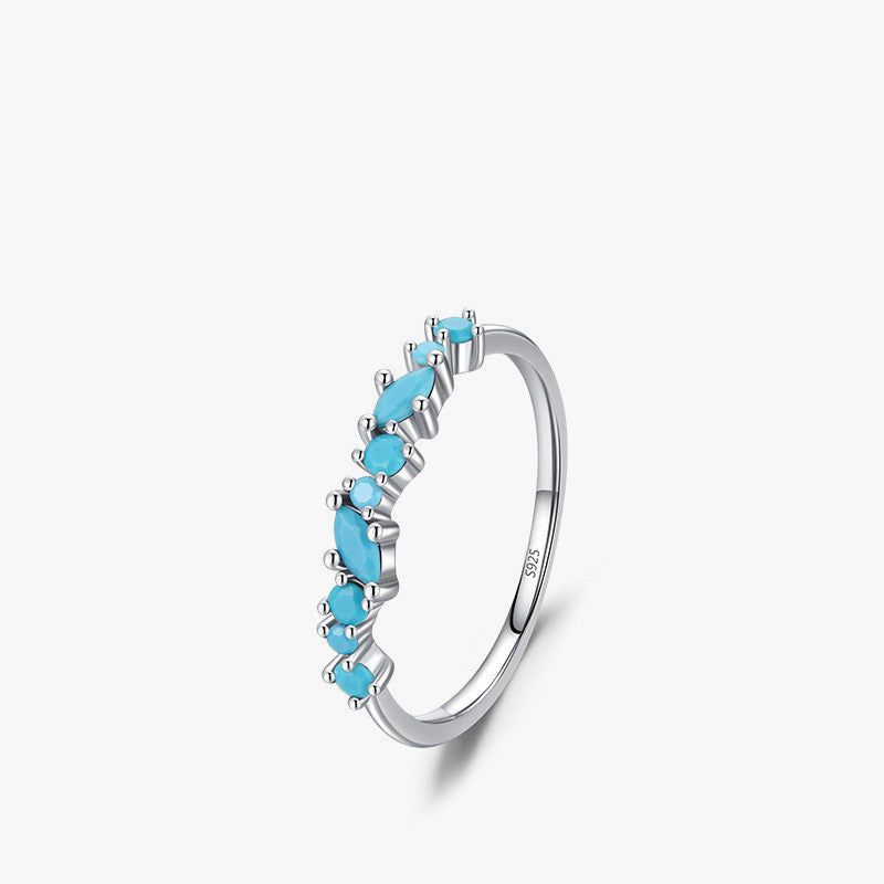 Women's Simple All-match Turquoise Ring