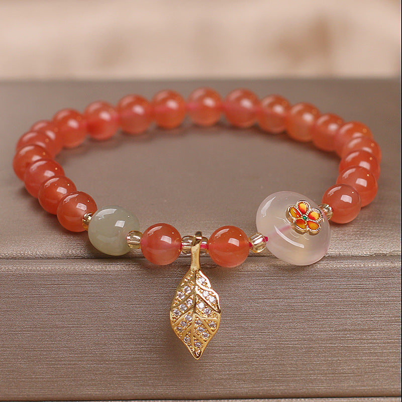 Original Design Yanyuan Agate Bracelet Female Ethnic Style