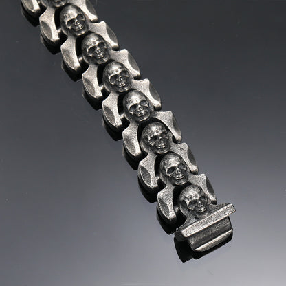 Men's Fashion Retro Distressed Skull Bracelet