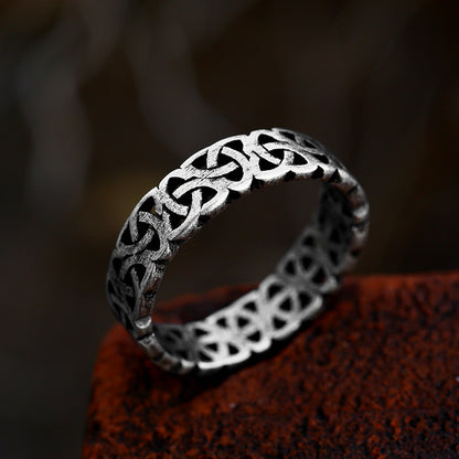 Retro Viking Titanium Steel Ring