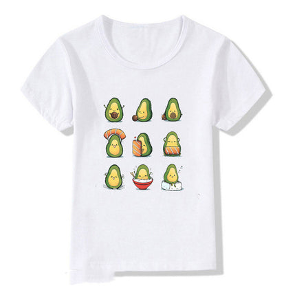 Kids Summer New Cute Vegan Boys Girls T Shirt