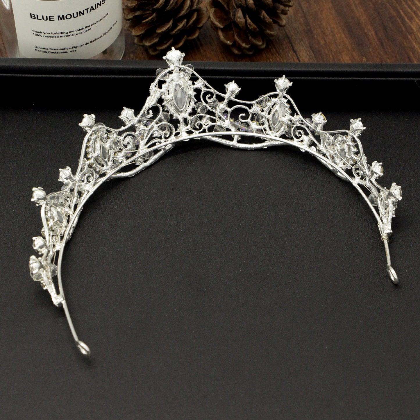 Korean Wedding Handmade Beaded Headdress Wedding Wedding Accessories Crown Hoop Bride Accessories