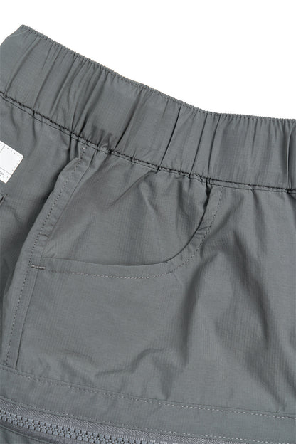 With Belt Workwear Men's Summer Sports Loose Outdoor Large Pocket Zipper Design Wide Leg Shorts