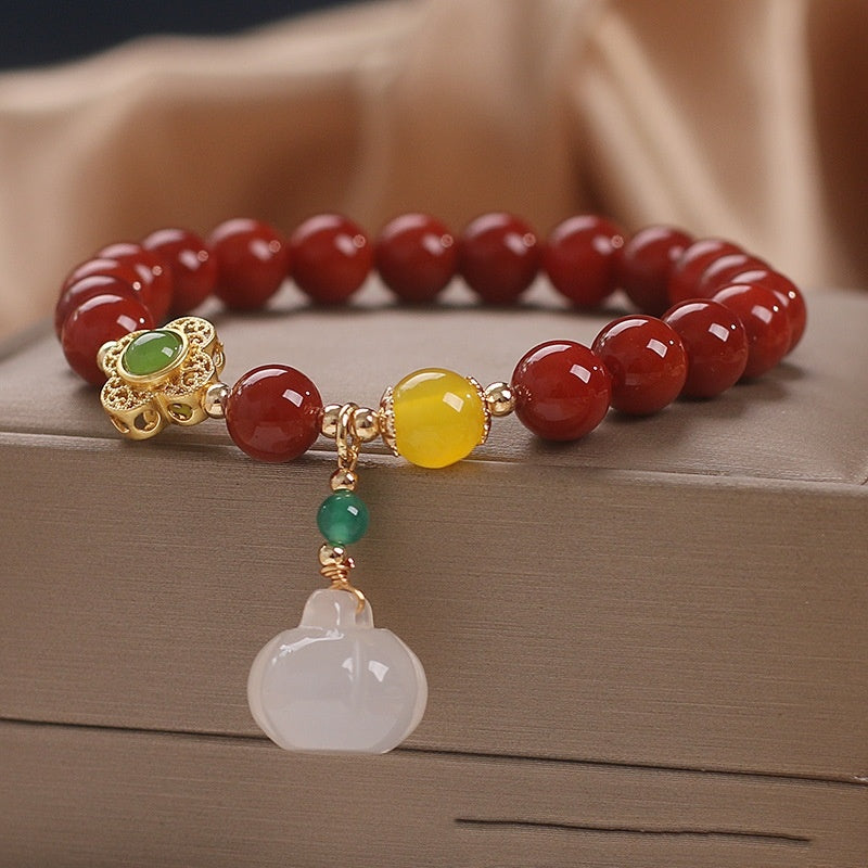 Ethnic Style Nanjiang Carnelian Bracelet Women