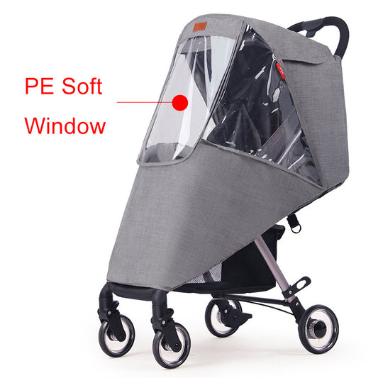 Stroller rain cover baby carriage wind cover umbrella car