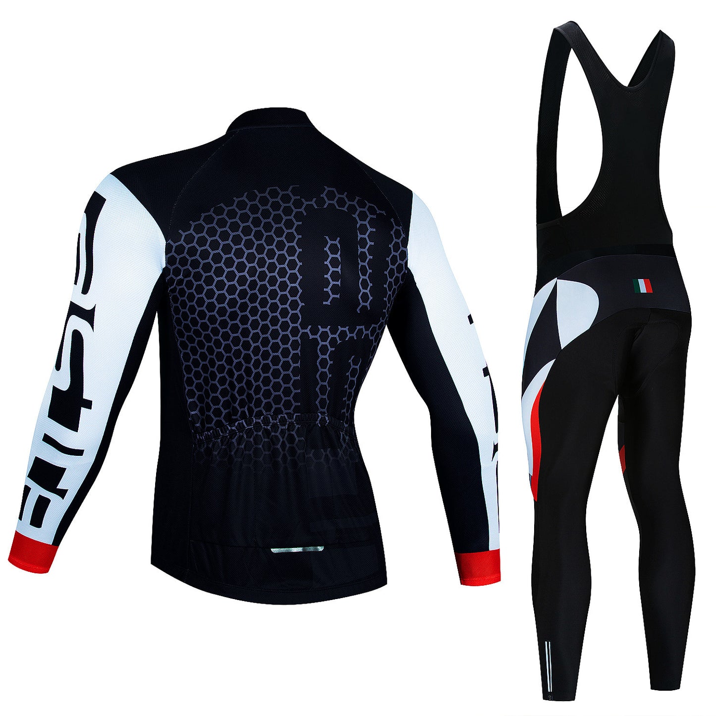 Spring And Autumn Cycling Clothing Long-sleeve Suit Top And Trousers Men's Sweat-wicking Breathable