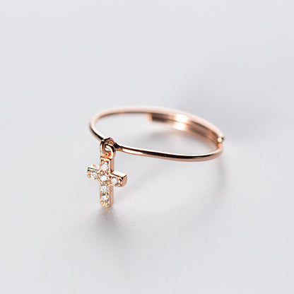 Graceful And Fashionable Cross Ring Women