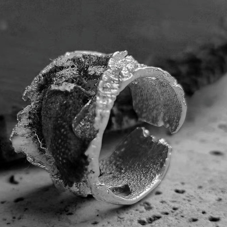 Women's Unisex Style Denim Stitching Ring