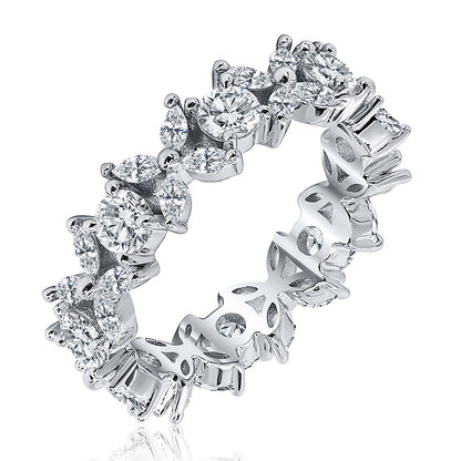 Silver Zircon Ring Full With Diamond