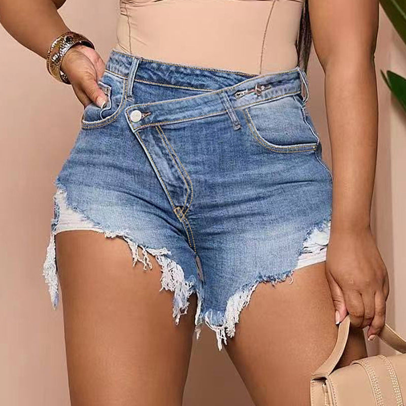 Fashion Personality Denim Shorts For Women