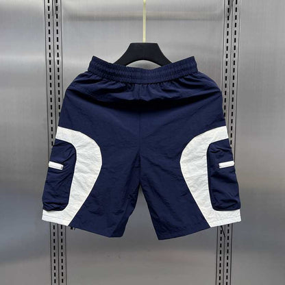 Men's Summer Leisure Cargo Contrast Color Fast-drying Shorts