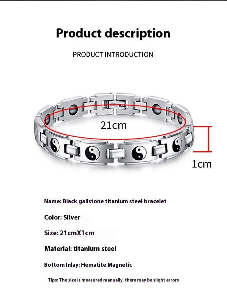 Tai Chi Titanium Steel Bracelet Jewelry For Men