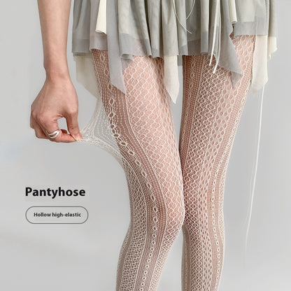 Lace Mesh Stockings Women's Thin Hollow Pantyhose