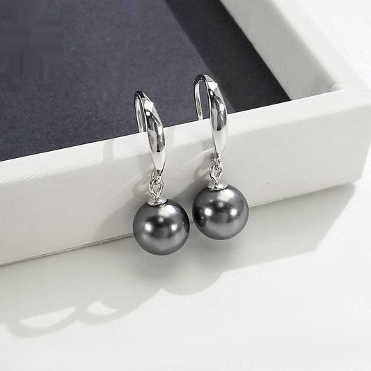 Autumn And Winter Fashion Trending Sterling Silver Pearl Earrings