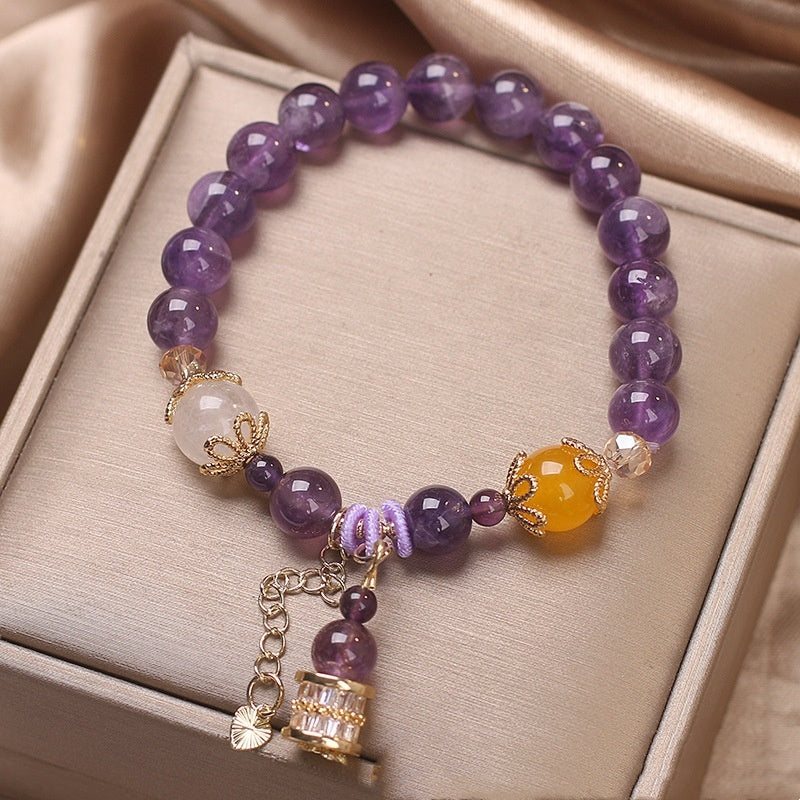 Money Drawing And Luck Changing Natural Amethyst Bracelet