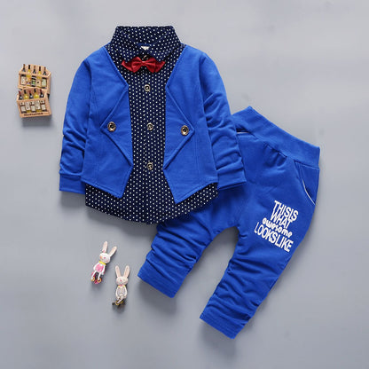 Children's Boys' Clothing Set Fake Two-piece Set