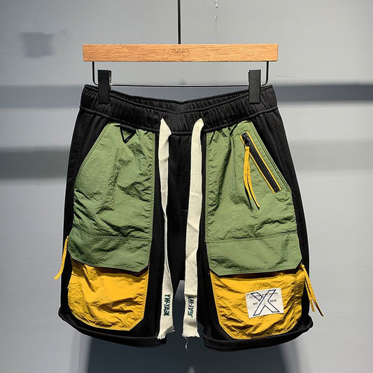 Summer Japanese Tether Casual Multicolor Pocket Shorts