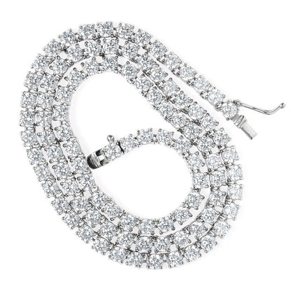 S925 Sterling Silver Tennis Chain Full Diamond