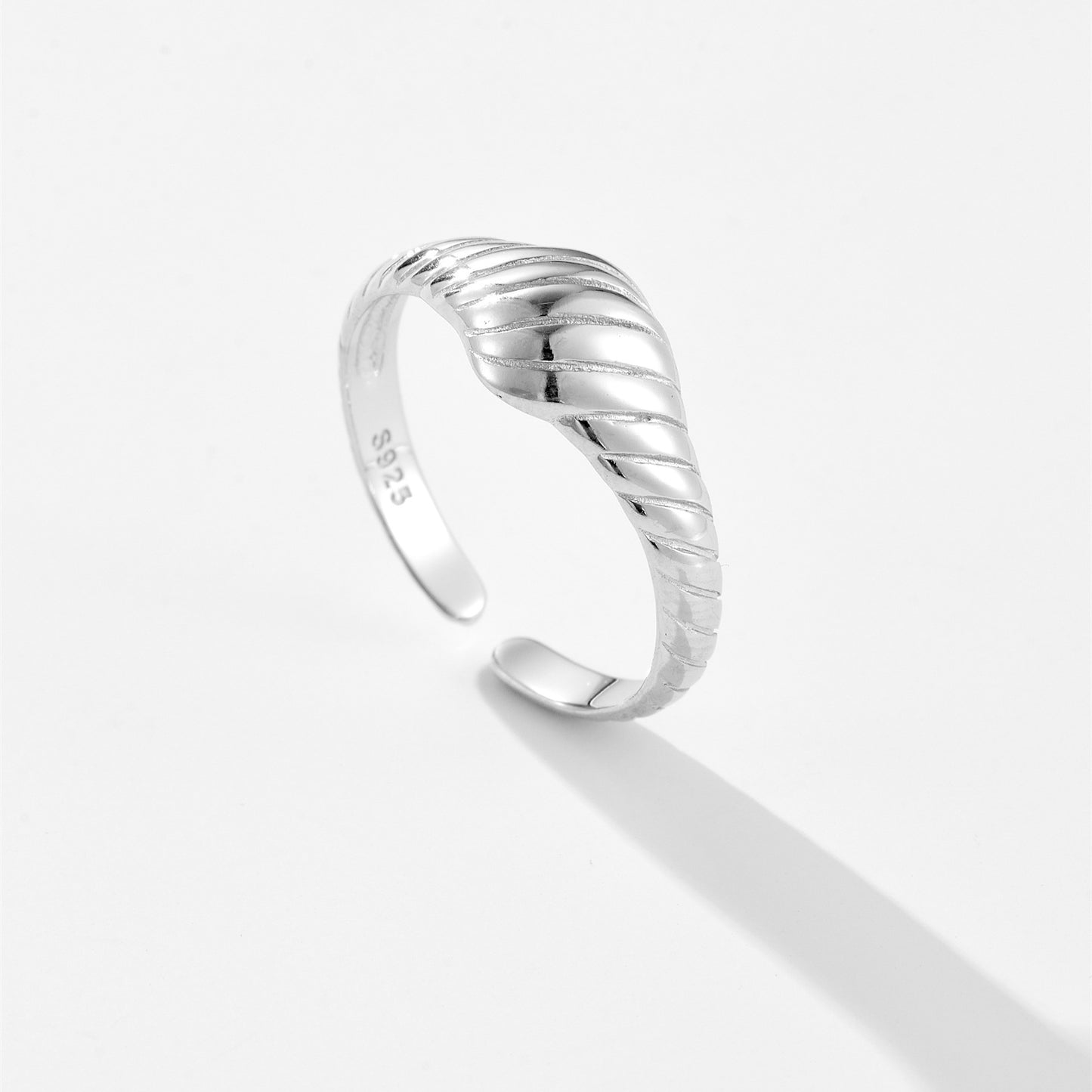 Sterling Silver Ring All-match Adjustable