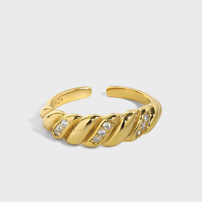 Fashion Personality All-matching Twist Ring Women