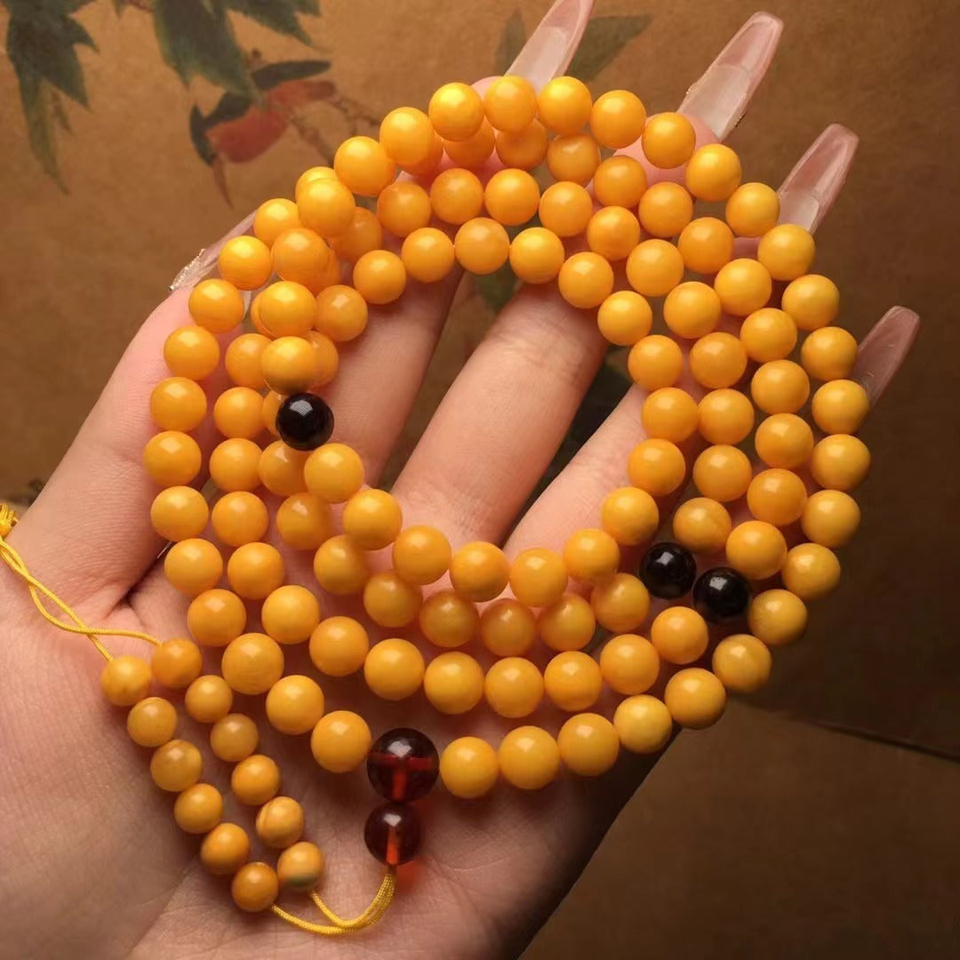 Natural Beeswax Old Honey Beads Bracelet