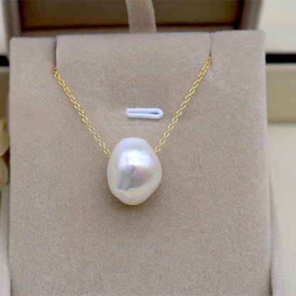 13mm Large Shaped Baroque Pearl Pendant Earring Set