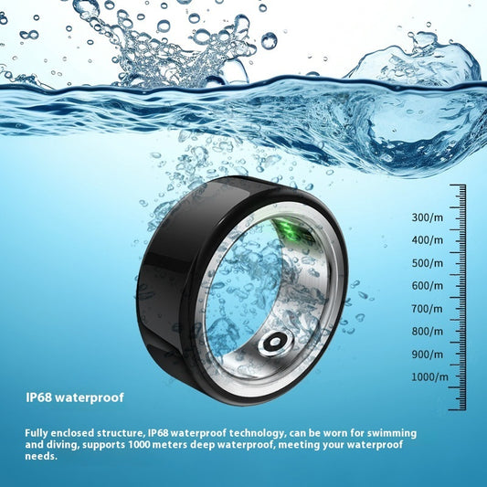 Ceramic Multifunctional Waterproof Photography Blood Oxygen Heart Rate Sleep Health Monitoring Smart Ring