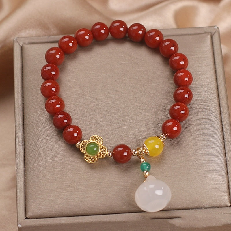 Ethnic Style Nanjiang Carnelian Bracelet Women