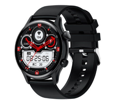 Round Dial True Waterproof NFC Screen Heart Rate Watch