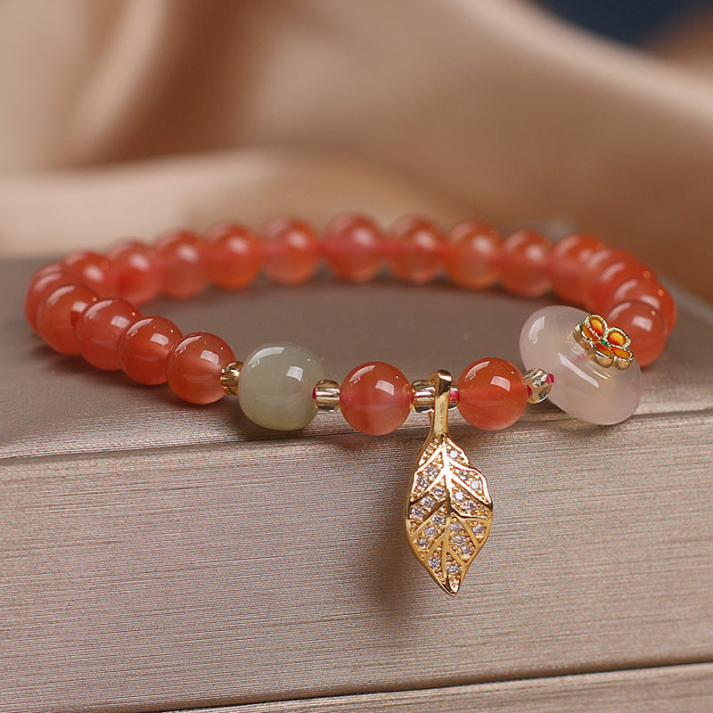 Original Design Yanyuan Agate Bracelet Female Ethnic Style